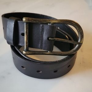 Wilfred Black Leather Belt